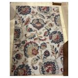 Floral Throw Rug                (bathroom)