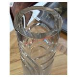 Thick Heavy Weight Crystal Tall Vase