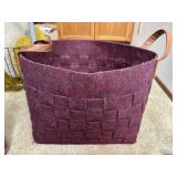 Felt Blanket Basket            (Sunroom)