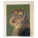 Dog oil painting (master bedroom)