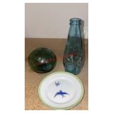 Misc. glass items lot (master closet)