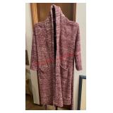 Red and white Barefoot dreams size 2 robe (master
