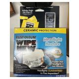 Unopened headlight wipes (garage side room)