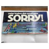 Sorry board game (garage side room)