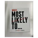 Who's most likely card game (garage side room)