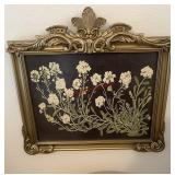 Vintage floral painting (master bedroom)