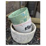 3 Planter Pot lot