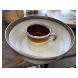 Large Pottery bowl and Mug lot        (Living