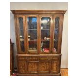 Wood China Hutch ONE PIECE