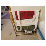 Quilt squares and rack - bedroom 1