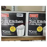NEW Two Pack of Tall Kitchen Can Bags (Garage)