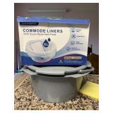 Clean Commode and Liners (Kitchen Hallway)