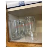 Glass mugs and drinking cups lot