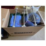 Large Box Lot of misc linens and more  (Upstairs