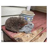 Bunny Boot Cleaner and Flower Pot