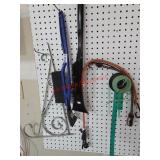 Items on peg board (Garage)