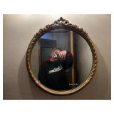 Vintage Circle Mirror       (Downstairs bathroom)