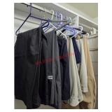 Men's Clothing Lot (Upstairs Master Bathroom
