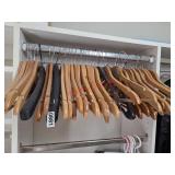 Wood Hangers  (Upstairs Master bath closet)