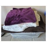 Tub of Fleece Blankets and more  (Upstairs