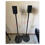 Set of Two Sony Speakers TALL Wiring is cut