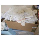 Lace table runners, doilies, and more- bedroom 2