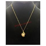 14K Gokd Chain with non PPC 14K Pearl Pendant