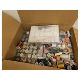 Large box of thread - bedroom 1