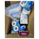 Bathroom supplies box lot Assorted Partial