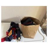 Large Lot of Suspenders and Clothing