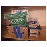 Cotton Balls and Q-Tips  (Upstairs bathroom)