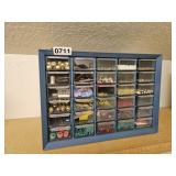 Storage drawers with contents, bedroom 1