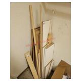 Boards and dowels- bedroom 1
