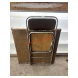 Vintage Card table and Chair         (Downstairs