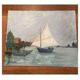Sail boat painting (dinning room)
