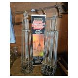 Pair of chimney cleaners, square and round-