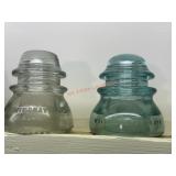 Two Glass Insulators                 (Downstairs