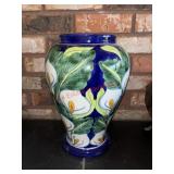 Large Lilly Vase with broken lid inside