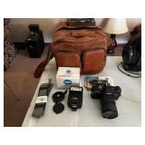 Minolta X-700 35mm SLR camera With accessories