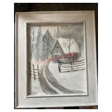 winter landscape painting (Dinning room)