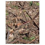 Pasture harrows, some damageend of the barn