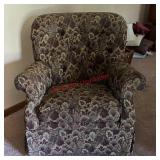 floral upholstered rocking Chair (first living
