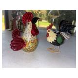 Two Rooster Figures            (Family Room)