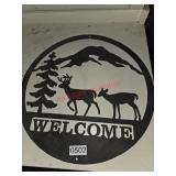 Metal Welcome Sign (Basement)