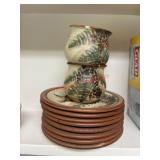 Pottery Cups and Saucers See Chips