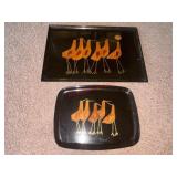 Two Unique Vintage Platters            (Family