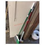 Broom and mop lot                 (Downstairs