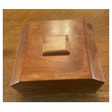 solid walnut wood box (LR nook)