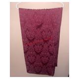 Large red tablecloth