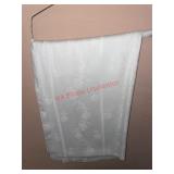 White flower pattern tablecloth (downstairs